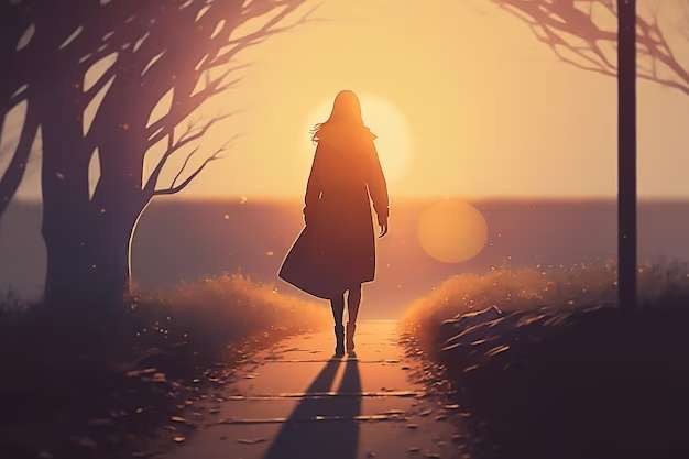 woman-walking-path-sunset_42136-516